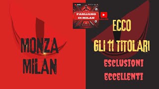 MonzaMilan ecco gli 11 di Fonseca Scelte forti [upl. by Cailean696]