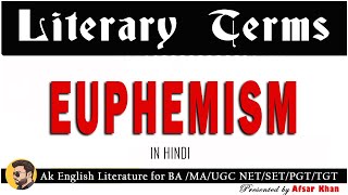 Euphemism  Euphemism In English Literature  Euphemism Explain in Hindi [upl. by O'Carroll]