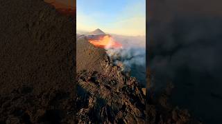 Flying over Iceland Volcano Eruption 🌋 icelandvolcano volcano volcanoeruption travel [upl. by Meta310]