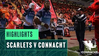 Highlights  Scarlets v Connacht  202425 URC season [upl. by Mamoun546]