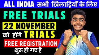 FREE CRICKET TRIALS 202425  UPCOMING CRICKET TRIALS IN INDIA  SPONSORSHIP CRICKET TALENT HUNT [upl. by Juanita]