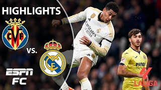 🚨 BELLINGHAMS UNREAL 🚨 Villarreal vs Real Madrid  LALIGA Highlights  ESPN FC [upl. by Jacie]