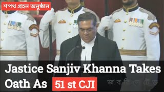 BREAKING Justice Sanjiv Khanna Takes Oath As CJI in the Presence of PM ModiDY Chandrachud [upl. by Addi]