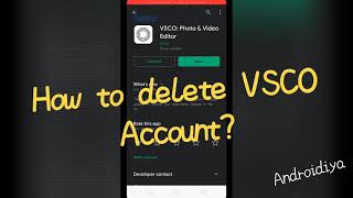 How to delete VSCO account [upl. by Thirzia]