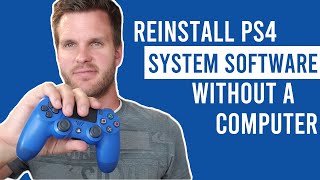 How to Reinstall System Software on PS4 without a Computer [upl. by Lewis]