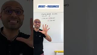 1 min  1 question du BREVET  PUISSANCES [upl. by Sucul]