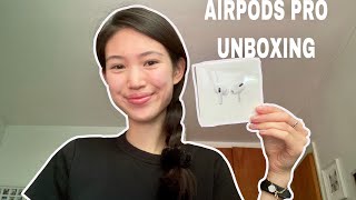 AIRPODS PRO Unboxing 2021 First Impression Setting up and Review Aesthetic ✨ [upl. by Freedman]