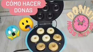 Cómo hacer DONAS en máquina  RECETA  Muy FÁCIL ♥️🤤 [upl. by Wanda]