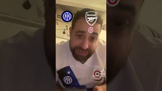 Inter arsenal 10 grazie milanino che ci hai regalato calhanoglu 🖤💙 [upl. by Queri]