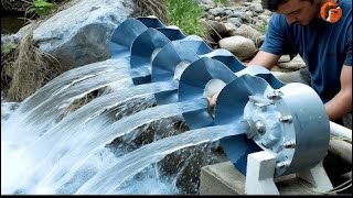 Man Builds Free Energy Hydroelectric Power Plant  Start to Finish Build By TechFreezeOfficial [upl. by Suanne]