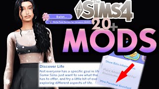 20 Amazing Mods amp CC for Better Gameplay  LINKS  The Sims 4 Mods [upl. by Demy]