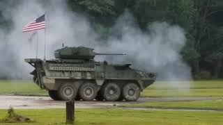 30 mm cannon fired from upgraded Army Stryker [upl. by Kovacs]