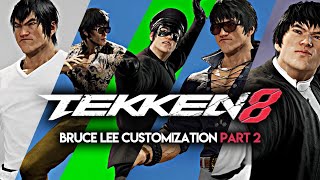 TEKKEN 8  Bruce Lee Customization Part 2 PS5 Gameplay HD [upl. by Siuqaj]