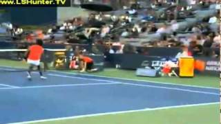 Funny Point Gael Monfils plays without racket [upl. by Lenoyl412]