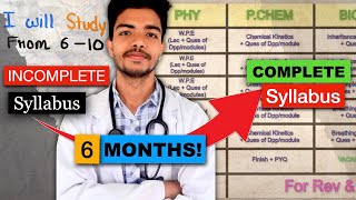 6 Month Planner🔥 To COMPLETE Your NEET 2024 Syllabus 🤝Till DECEMBER‼️ [upl. by Ahsiakal]