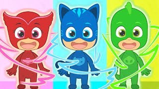 Cabeza Hombros Rodillas Pies  con PJ Masks  Canciones para niños [upl. by Rhee408]