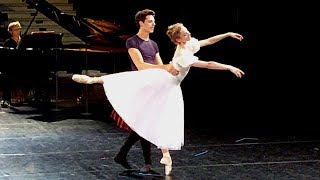 Léonore Baulac amp Germain Louvet étoiles de lOpéra de Paris  La Sylphide répétition rehearsal [upl. by Miza]