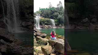 Lyngsiar water falls meghalaya waterfalls slowmo [upl. by Herzig904]