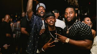 Wallo 45th Birthday Party Recap Ft Meek Mill Gillie Omelly Meatball  Meek Mill BTS Video Shoot [upl. by Gabbert]