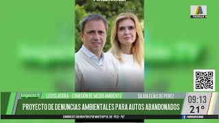 Proyecto de denuncias ambientales para autos abandonados con la Legisladora Silvia Elías de Perez [upl. by Shani444]