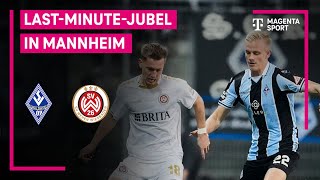 SV Waldhof Mannheim  SV Wehen Wiesbaden Highlights mit LiveKommentar  3 Liga  MAGENTA SPORT [upl. by Miehar]