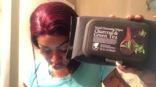 Charcoal amp Green Tea Facial Cleansing WIpes [upl. by Holihs]