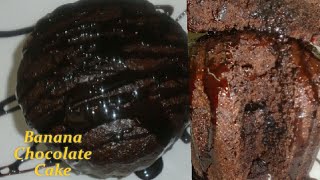 Chocolate Banana Cake Recipe  Eggless Chocolate Banana Cake [upl. by Eitsirk]