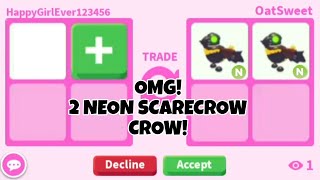 😱🙀HUGE WIN I GOT 2 NEW NEON SCARECROW CROW  BIG WIN OFFERS FOR EVIL ROCK AND SCARECROW CROW [upl. by Stucker713]