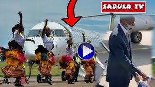 SSABASAJJA KABAKA EMPOLOGOMA YABUGANDA NGA ATUUKA KUKYISAAWE ENTEBBE OKUVA E NAMIBIA [upl. by Nohtahoj181]