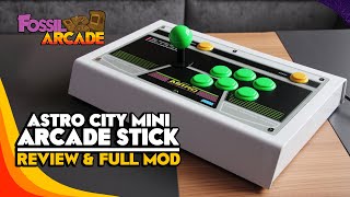 Astro City Mini Arcade Stick Review amp How to Mod  Fossil Arcade [upl. by Sapers]