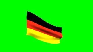 animated flag of Germany  waving in the wind  quotfree Chroma Key Effectsquot [upl. by Gerianne]