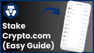 How To Stake On CryptoCom [upl. by Siwel]