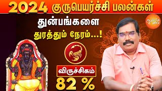 குரு பெயர்ச்சி பலன்கள் 2024 to 2025  விருச்சிக ராசிக்கு எதிர்பாராத அதிர்ஷ்டங்கள்  Aditya Guruji [upl. by Forcier]