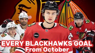 Every Chicago Blackhawks Goals From October 20242025 Regular Season [upl. by Sabino]