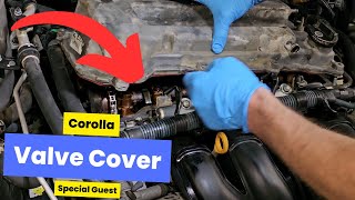 DIY Toyota Corolla Valve Cover Gasket Replacement  Fix Oil on Spark Plugs 20032008 [upl. by Mort]