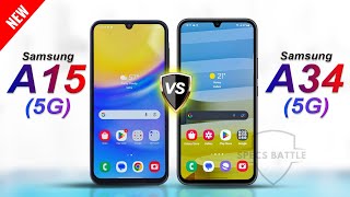 Samsung Galaxy A15 5G vs Samsung Galaxy A34 5G  FULL SPECS COMPARISON [upl. by Kemppe]