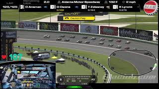 iRacing at Atlanta Motor Speedway in the Friday Night Beer League Cup Series [upl. by Nanny]