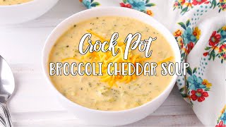 How to make Crock Pot Broccoli Cheddar Soup [upl. by Silverstein]