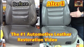 Automotive Leather Restoration Video [upl. by Inacana497]