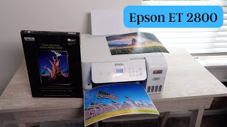 Epson ET 2800  Print Quality Test [upl. by Anahsat]