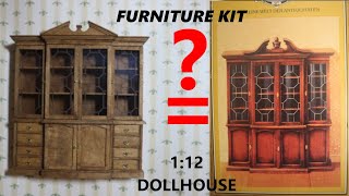 Building furniture 112 from a kit from House of Miniatures [upl. by Adialeda576]