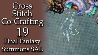 Cross Stitch CoWorking  Final Fantasy Summons StitchALong  Part 19 [upl. by Honorine]