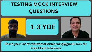 Testing Interview Questions  Real Time Interview Questions and Answers [upl. by Alford]