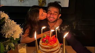 Saboor ali surprised ali ansari on his birthday most romantic couple  kaffara drama actor birthday [upl. by Ecyor]