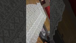 How to attach lining to cutwork handsscallop stitchingcutting [upl. by Grannie]