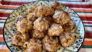 Apple Fritter Bites Baked in Oven Recipe Fall Recipe [upl. by Curr]