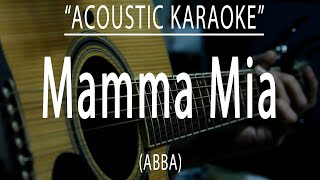 Mamma mia  ABBA Acoustic karaoke [upl. by Enidan]