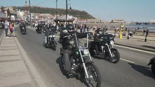 Scarborough Scooter Rally 2023 Satans Slaves Bikers Ride Through [upl. by Vacla802]