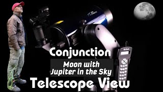 Moon🌙Conjunction with Jupiter PlanetMoon Trending video viral shorts ytshorts youtube India [upl. by Ettenwahs]