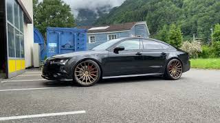 Audi A7 on Vossen VFS2 105x21“ ET42 in SatainBronze 9 Juni 2020 [upl. by Enida]